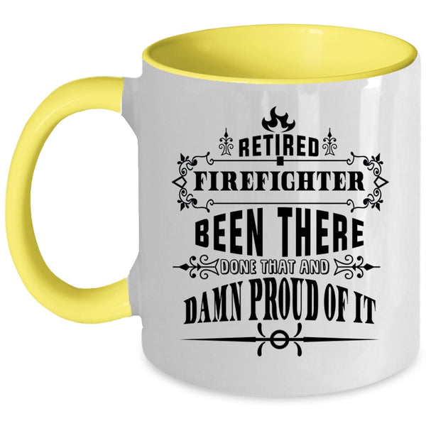 Awesome Firefighters Coffee Mug, Retired Firefighter Accent Mug
