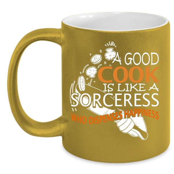 A Good Cook Is Like A Sorceress Coffee Mug, I Love Cooking Coffee Cup