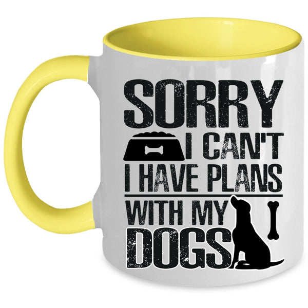 Awesome Dogs Coffee Mug, I Have Plans With My Dogs Accent Mug