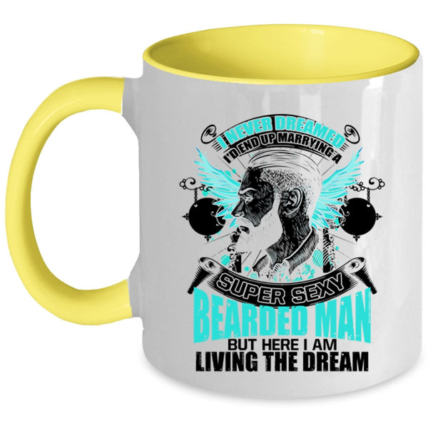 Bearded Man's Wife Coffee Mug, I'd End up Marrying A Bearded Man Accent Mug