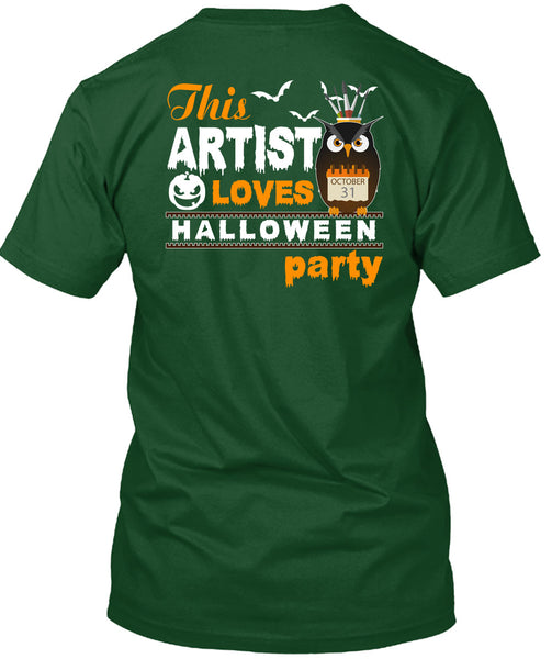 This Artist Loves Halloween Party T Shirt, I Love You Pumpkin T Shirt
