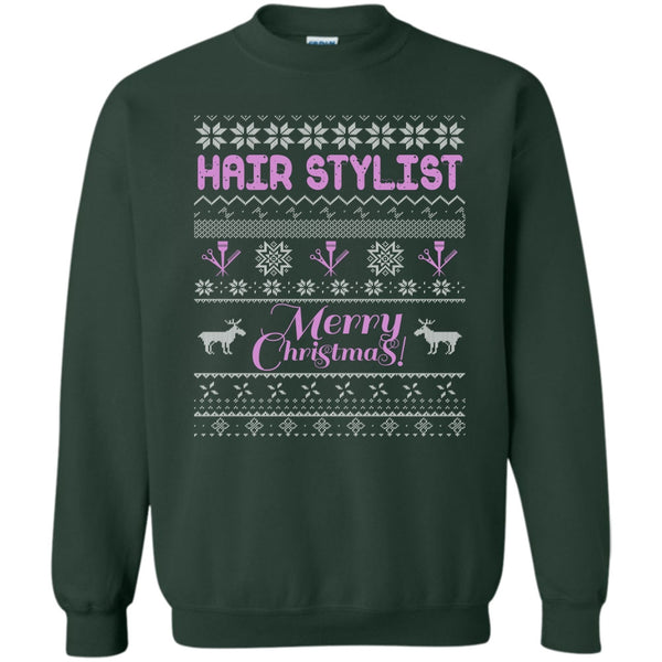 Coolest Hair Stylist T Shirt, Gift For Merry Christmas Sweatshirt