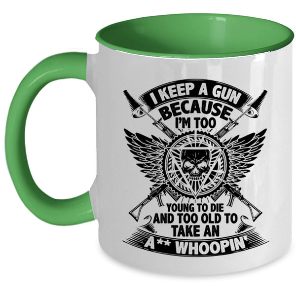 Cool Gift For Gunaholic Coffee Mug, Funny Gun Owner Accent Mug