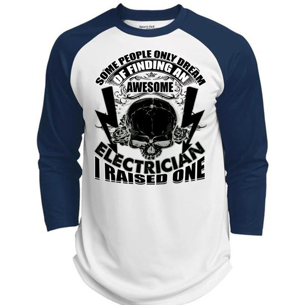 Finding  An Awesome Electrician T Shirt, I Love Electrician T Shirt, Awesome T-Shirts  (Polyester Game Baseball Jersey)