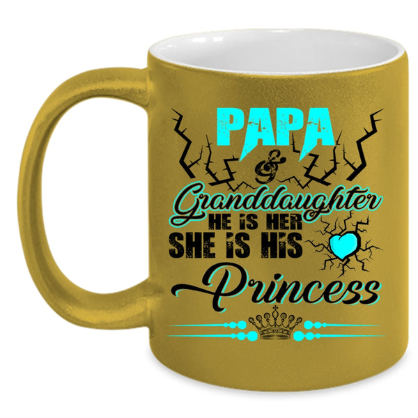 Cool Papa Coffee Mug, Papa And Granddaughter Accent Mug