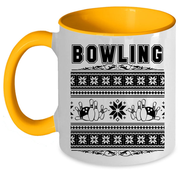 Make An Ugly Christmas Coffee Mug, Bowling Accent Mug