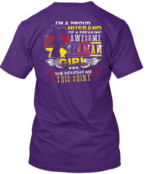 I'm A Proud Husband T Shirt, German Girl T Shirt