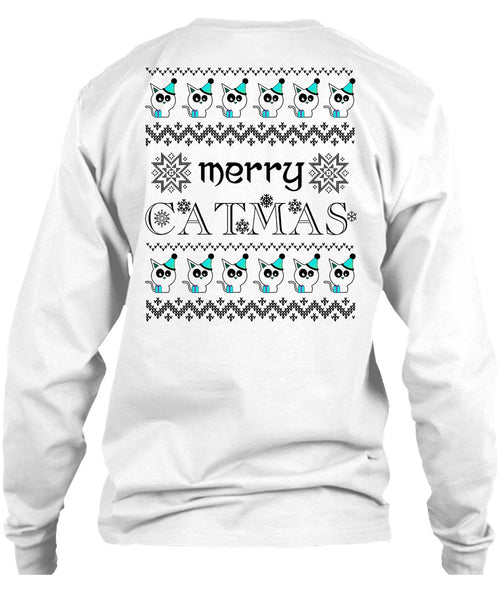 Merry Catmas T Shirt, Happy New Year T Shirt