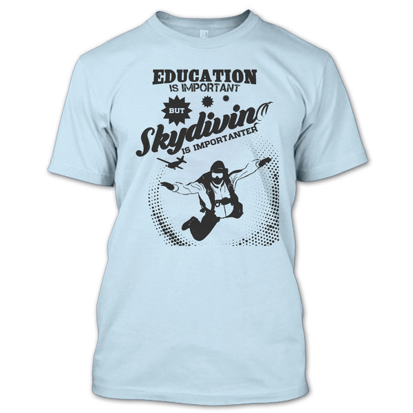 A black t-shirt with the shopify logo