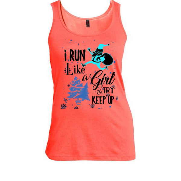 I Run Like A Girl T Shirt, Coolest Runner Merry Christmas T Shirt, Awesome t-shirts