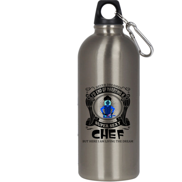 I'd End Up Marrying A Chef 20 oz Stainless Steel Bottle,Cool Chef Outdoor Sports Water Bottle
