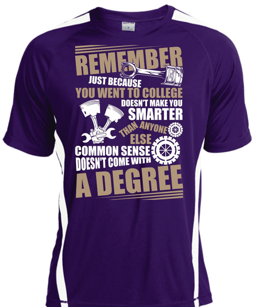 You Went To College T Shirt, Being A Mechanic T Shirt, Cool Shirt