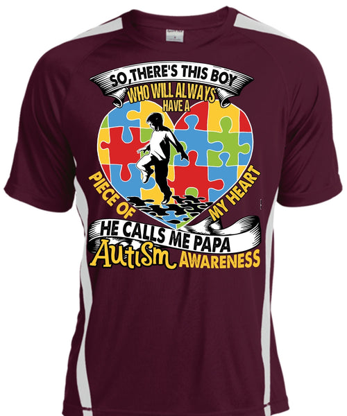 He Calls Me Papa Autism T Shirt, Piece Of My Heart T Shirt, Cool Shirt