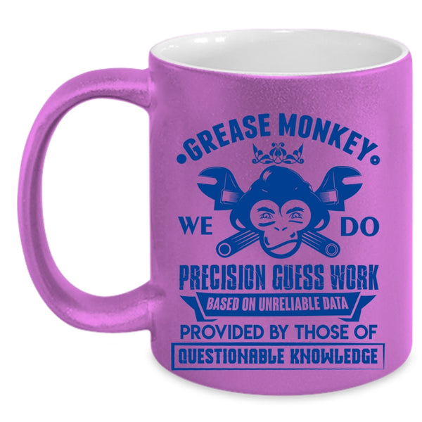 Funny Gift For Mechanics Coffee Mug, We Do Precision Guess Work Accent Mug