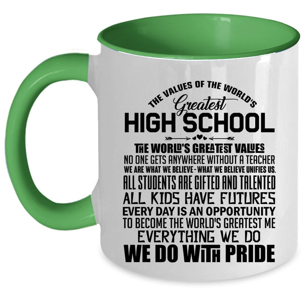 Awesome Teacher Coffee Mug, The World's Greatest High School Accent Mug
