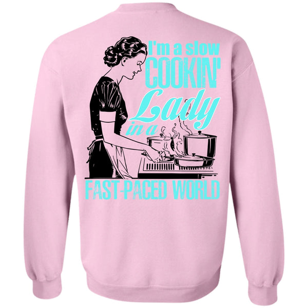 I Love Cooking T Shirt, I'm A Slow Cooking Lady Sweatshirt