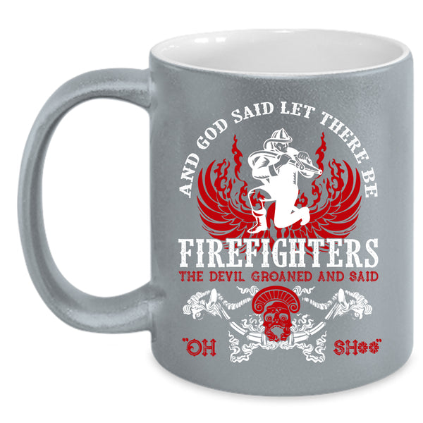 There Be Firefighters Coffee Mug, Cool Firefighter Coffee Cup