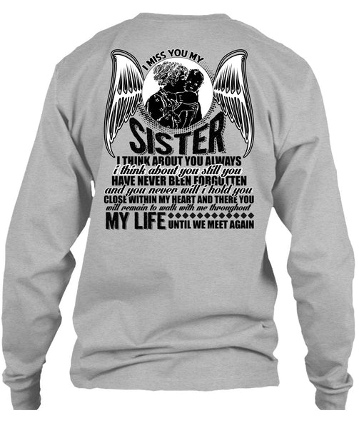 I Miss You My Sister T Shirt, I Love Sister T Shirt