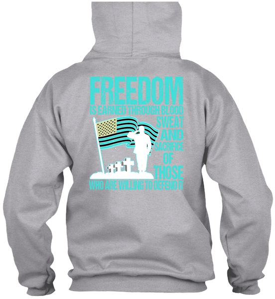 Freedom Is Earned T Shirt, I Love Veteran T Shirt