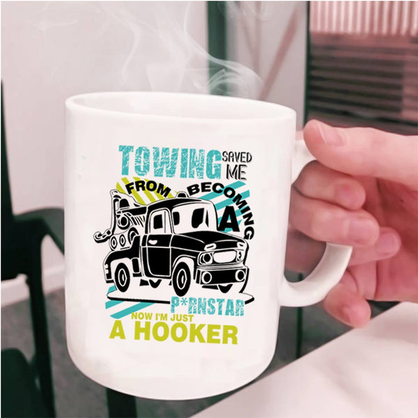Become Tow Truck Driver Coffee Mug, Cool Towing Cup