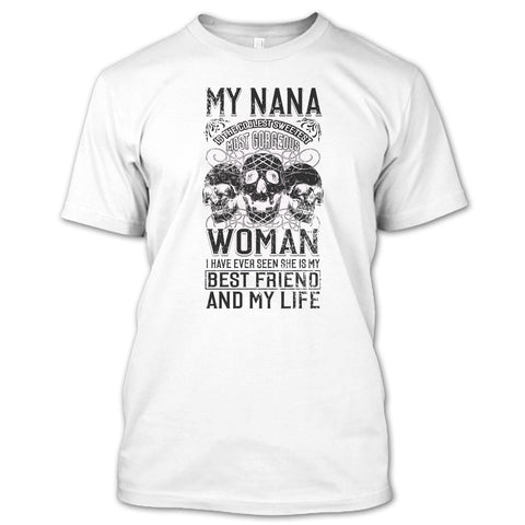 A black t-shirt with the shopify logo