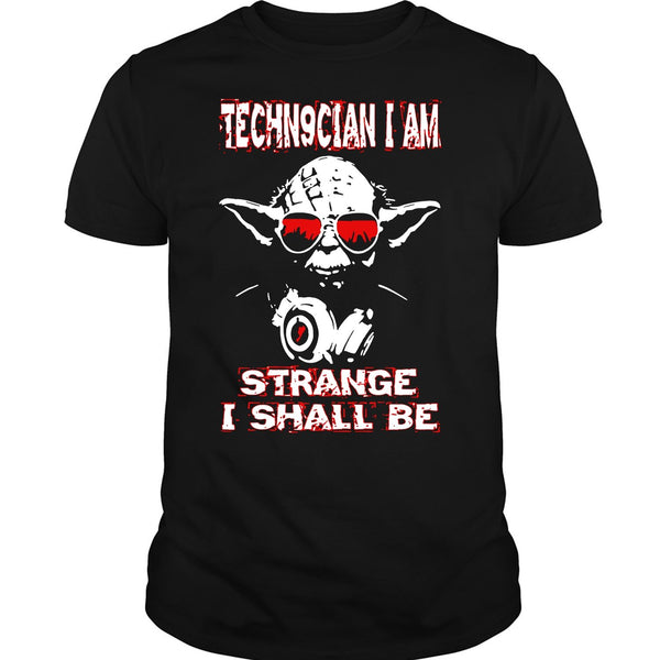 A black t-shirt with the shopify logo