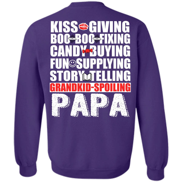 Kiss Giving T Shirt, I Love Papa Sweatshirt