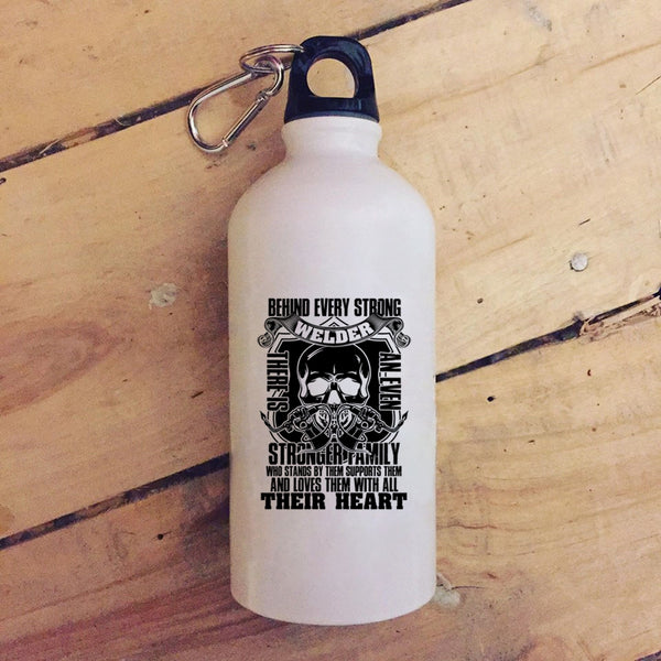 Behind Every Strong Welder 20 oz Stainless Steel Bottle,There Is An Even Stronger Family Outdoor Sports Water Bottle