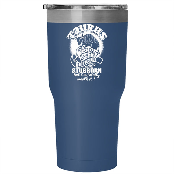 Taurus Tumbler 30 oz Stainless Steel, Birthday Gift For My Daughter Travel Mug