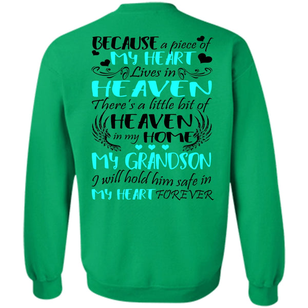 I Love Grandson T Shirt, Heaven In My Home My Grandson Sweatshirt