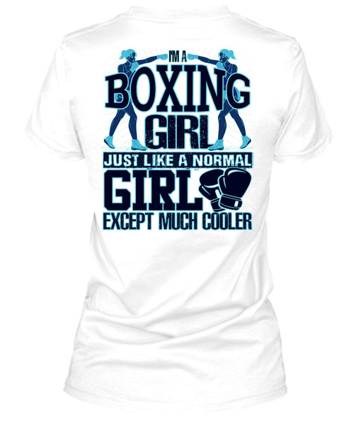I'm A Boxing Girl T Shirt, I Love Boxer T Shirt
