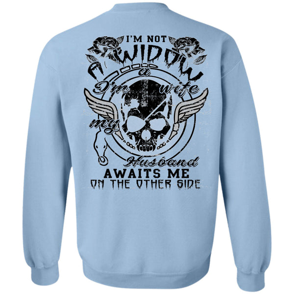 Being A Husband T Shirt, My Husband Awaits Me On The Other Side Sweatshirt