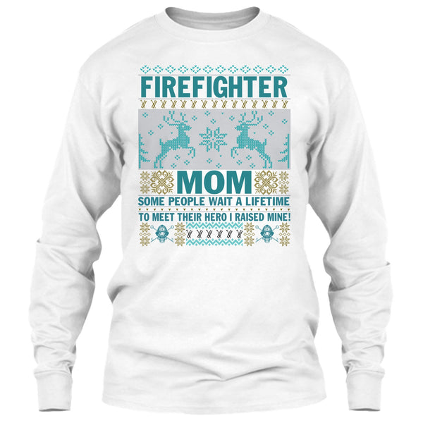 Firefighter Mom T Shirt, Merry Christmas Gift T Shirt