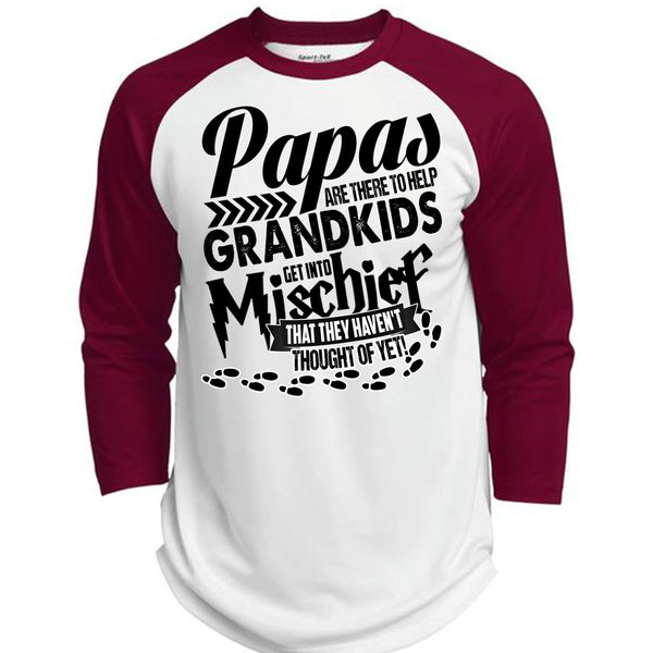 Papas Are There To Help Grandkids T Shirt, I Love Papa T Shirt, Awesome T-Shirts  (Polyester Game Baseball Jersey)