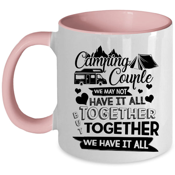 Cute Gift For Couple Coffee Mug, Camping Couple Accent Mug