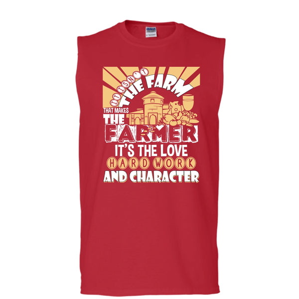 It's Isn't The Farme T Shirt, That Makes The Farmer T Shirt, Cool T Shirt (Men's Cotton Sleeveless)