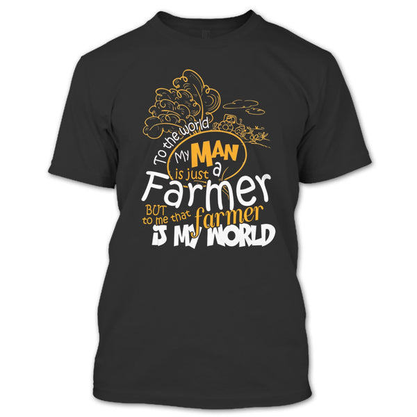 A black t-shirt with the shopify logo