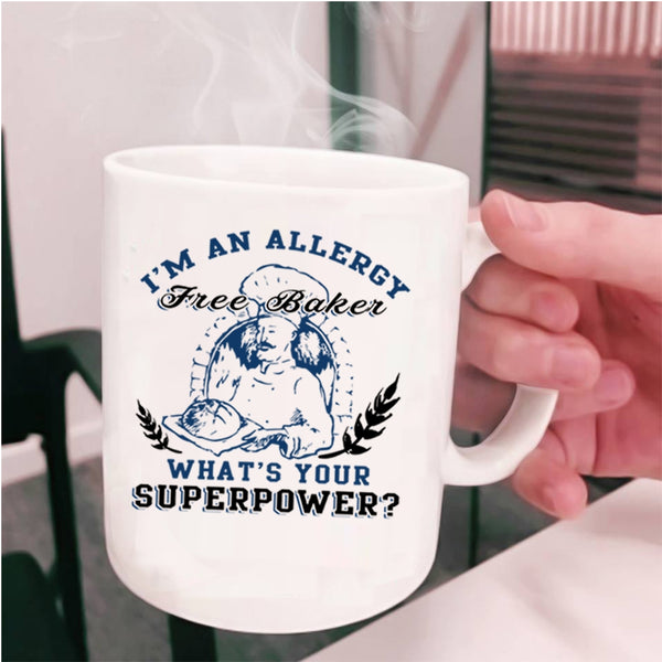 Cool Baker Coffee Mug, I'm An Allergy Free Baker Cup
