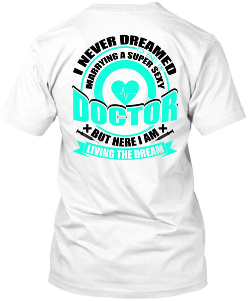 A black t-shirt with the shopify logo