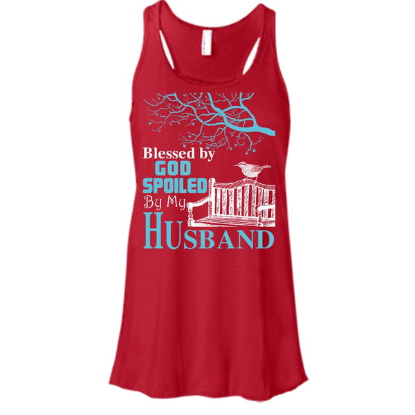 Blessed By God T Shirt, Spoiled By My Husband T Shirt, Cool T Shirt