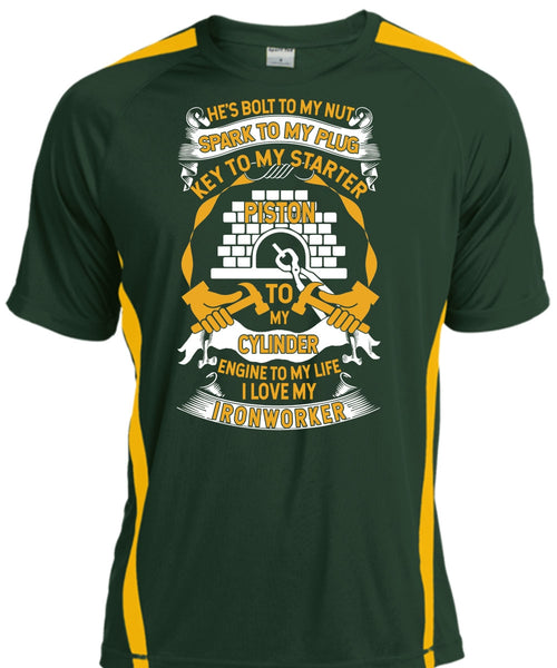 I Love My Ironworker T Shirt, Engine To My Life T Shirt, Cool Shirt