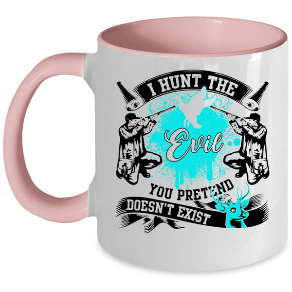 Cool Gift For Hunter Coffee Mug, I Hunt Accent Mug