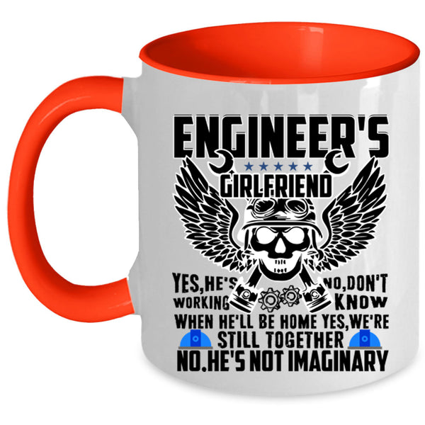 Pretty Girlfriend Coffee Mug, Engineer's Girlfriend Accent Mug