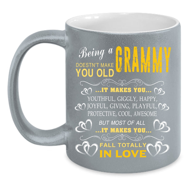 Being A Grammy Coffee Mug, Cute Gift For Grandmas Coffee Cup