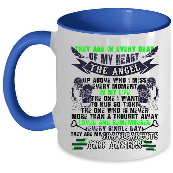 My Family Coffee Mug, They Are My Grandparents And Angels Accent Mug
