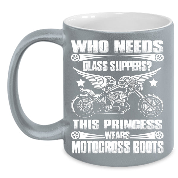 This Princess Wears Motocross Boots Coffee Mug, Awesome Motorcycles Coffee Cup