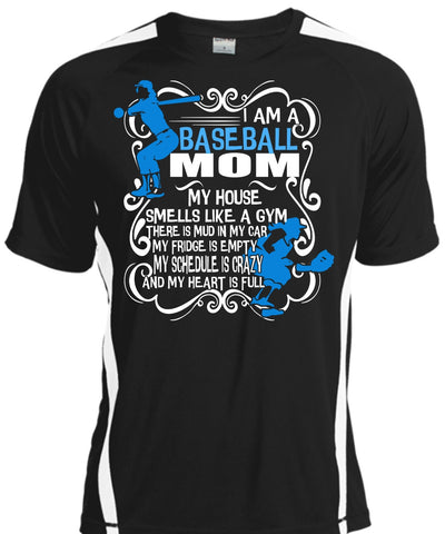 A black t-shirt with the shopify logo