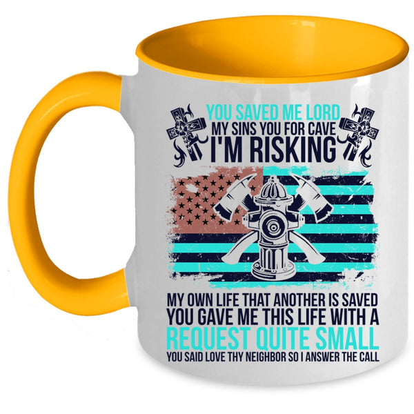 Best Gift For Firemans Coffee Mug, Cool Firefighter Accent Mug