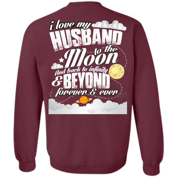 Being A Husband T Shirt, Moon And Back Sweatshirt