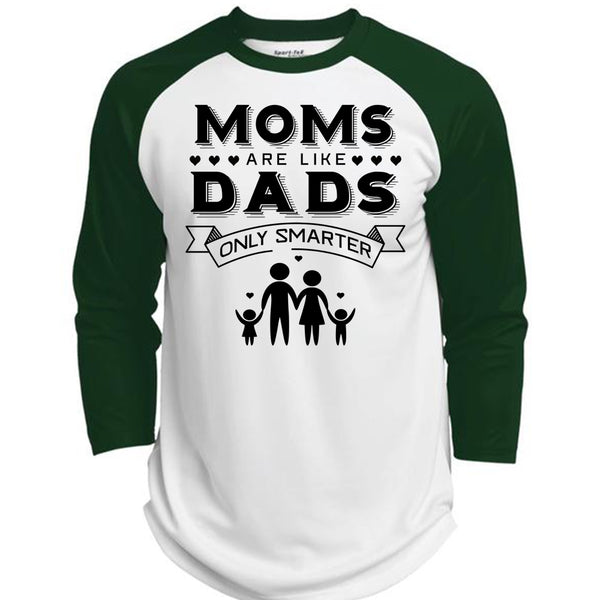 Moms Are Like Dads Only Smarter T Shirt, Mother's Day T Shirt  (Polyester Game Baseball Jersey)